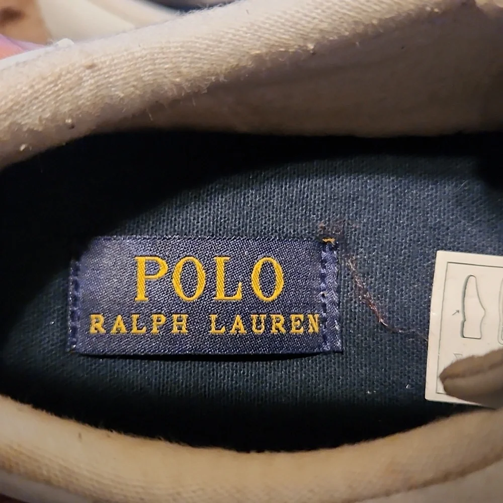 Ralph Lauren Kids White Velcro Sneakers